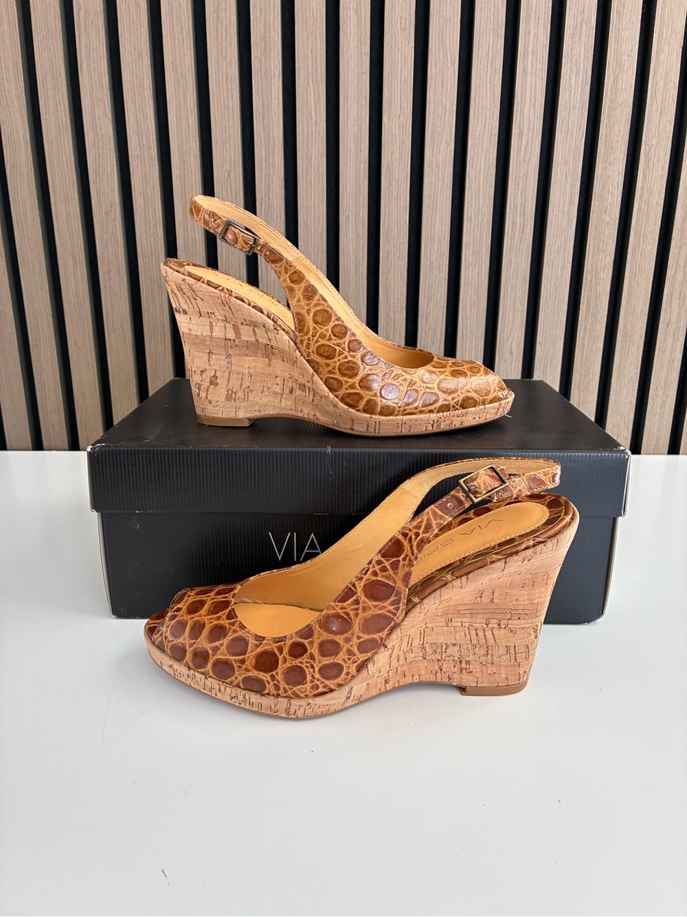VTG VIA SPIGA Platform Wedges